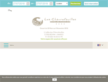 Tablet Screenshot of leschevrefeuilles.com